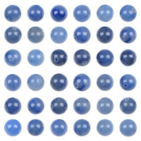 Bymitel 210pcs Natural Crystal Beads Stone Gemstone Round Energy Healing Loose Beads with Stretch Cord for Jewelry Making Bracelets Anklets (Blue Aventurine, 4mm 210pcs) Blue Aventurine