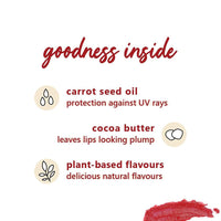 Plum Candy Melts Vegan Lip Balm | Red Velvet Love | Intense Moisturization | Natural UV Protection | Shea Butter & Cocoa Butter Infused | Cruelty Free & Paraben Free | 12g