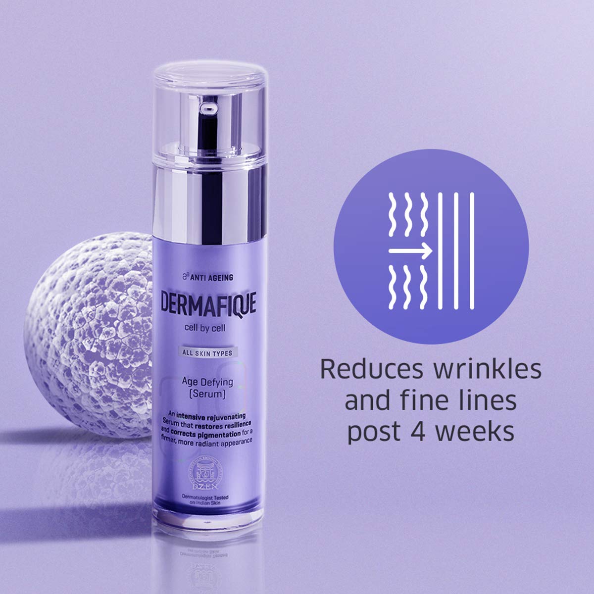 Dermafique Age Defying Face Serum With Vitamin E 50G, Anti-Ageing Serum, Corrects Skin Tone, Pigmentation & Dark Spots, Night Cream For Women Anti Ageing, In 4 Weeks, Dermatologist Tested