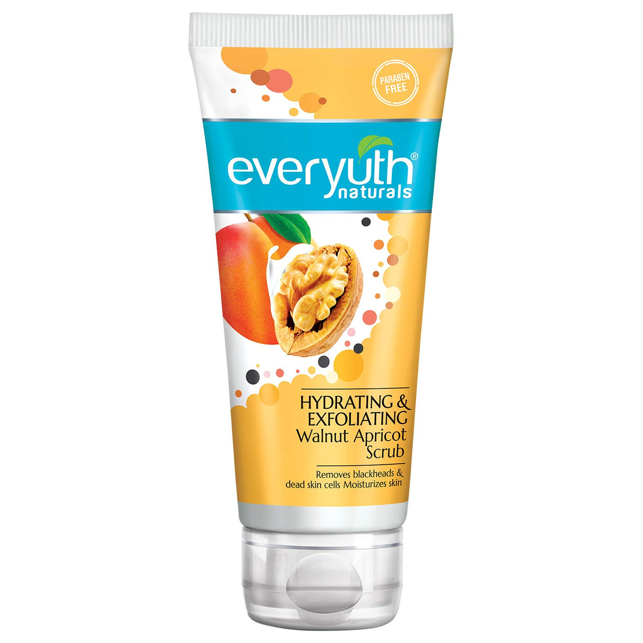 Everyuth Naturals Anti Acne, Anti Marks Tulsi Turmeric Face Wash, 150gm, Tube & Everyuth Naturals Hydrating & Exfoliating Walnut Apricot Scrub, 100gm, Tube