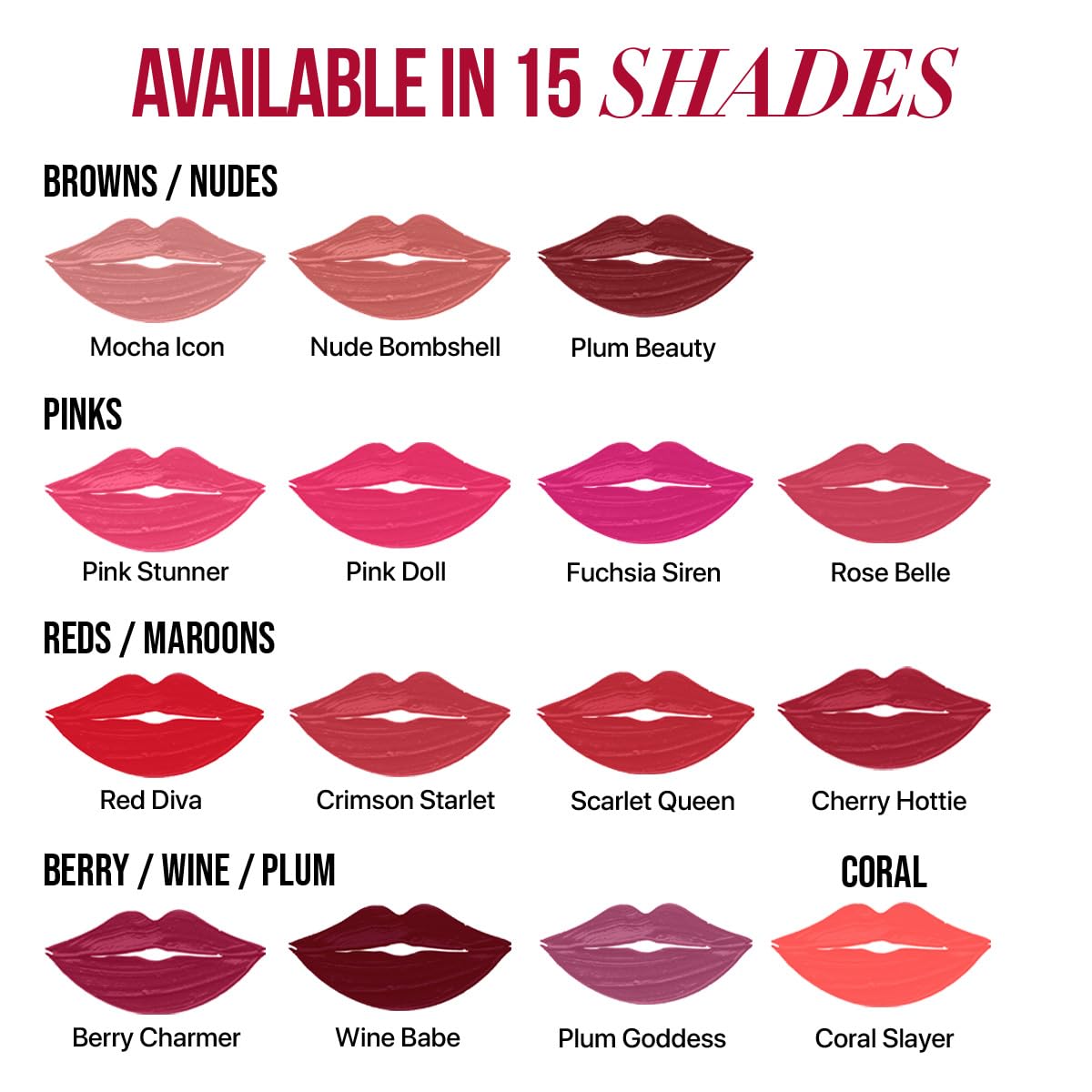 MyGlamm Ultimatte Long Stay Matte Liquid Lipstick - Coral Slayer (Coral) | Long Lasting Lipsticks for Women with 8hr Stay | No-Smudge & Waterproof | Intense Colour | Moisturising Formula | 2.5ml