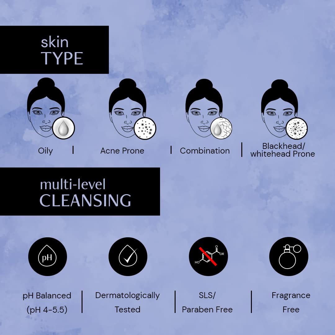 Deconstruct Salicylic Acid Oil Control Face Wash | 0.5% Salicylic Acid + 1% Niacinamide | For Oily, Acne & Pimple Prone Skin | Acne Reducing Face Wash | Oil Control | 100ml