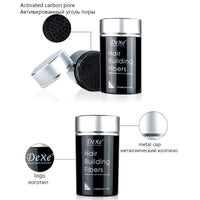 Dexe Hair Building Thickening Fibers For Man & Women, Black, 22 G - Grams