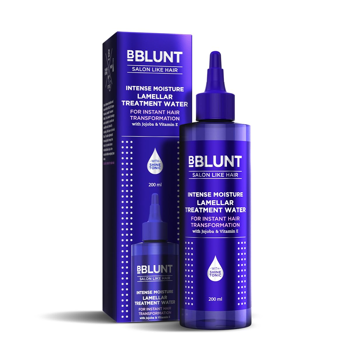 Bblunt Intense Moisture Lamellar Treatment Water | Wonder Water | Miracle Conditioner | Conditions Instantly | For Dry & Frizzy Hair | Rinse out Moisturizing Hair Treatment for Silky, Shiny, Smooth Looking Hair | 200 ml