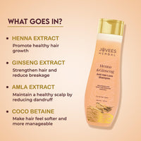 Jovees Herbal Henna & Ginseng Anti Hair Loss Shampoo | For Hair Growth & Hair Fall Control With Henna, Ginseng & Amla Extract | For All Hair Type 150ML