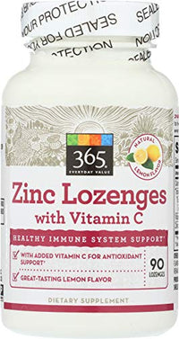 365 Everyday Value, Zinc Lozenge with Vitamin C, 90 ct