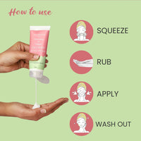 Glamveda Watermelon & Collagen Anti Ageing Combo | Reduces signs of ageing | Skin firmimg, Clarifies skin | Gives radiant glow | Face wash & Peel Off Mask Combo