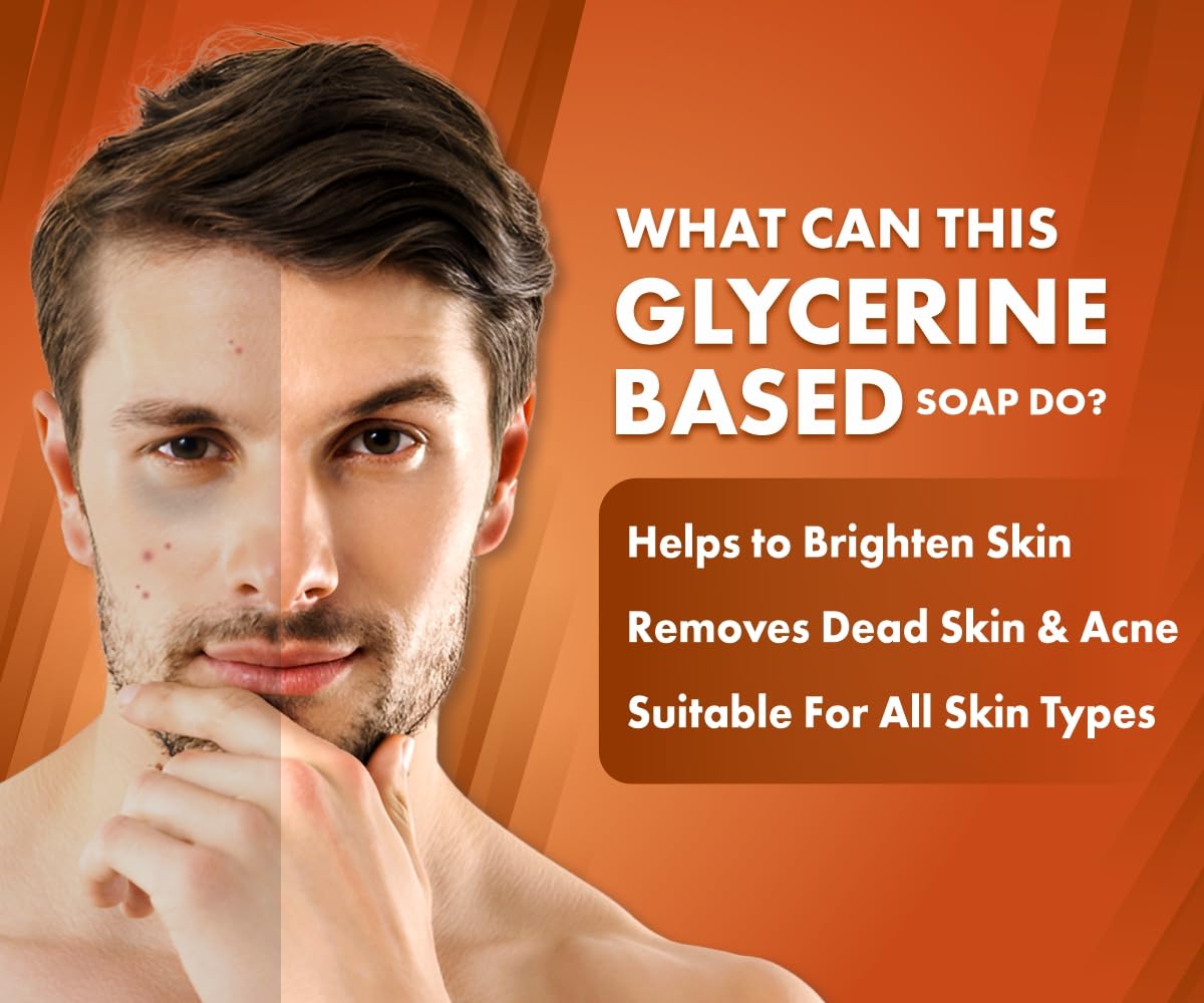 UrbanGabru Kozic Acid Skin Lightening Soap Pack of 6| Kojic acid soap with Glycerine, Glutathione, Alpha Arbutin, Niacinamide (75 g X 6)