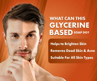 UrbanGabru Kozic Acid Skin Lightening Soap Pack of 6| Kojic acid soap with Glycerine, Glutathione, Alpha Arbutin, Niacinamide (75 g X 6)