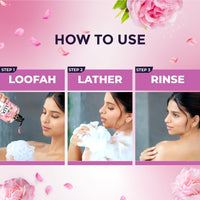 Lux Body Wash Soft Skin French Rose & Almond Oil Super Saver XL Pump Bottle with Long Lasting Fragrance, Glycerine, Paraben Free, Extra Foam, 750 ml (Pack of 2)