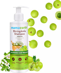 Mamaearth BhringAmla Shampoo for dry & frizzy hair with Bhringraj & Amla for Intense Hair Treatment – 250 ml