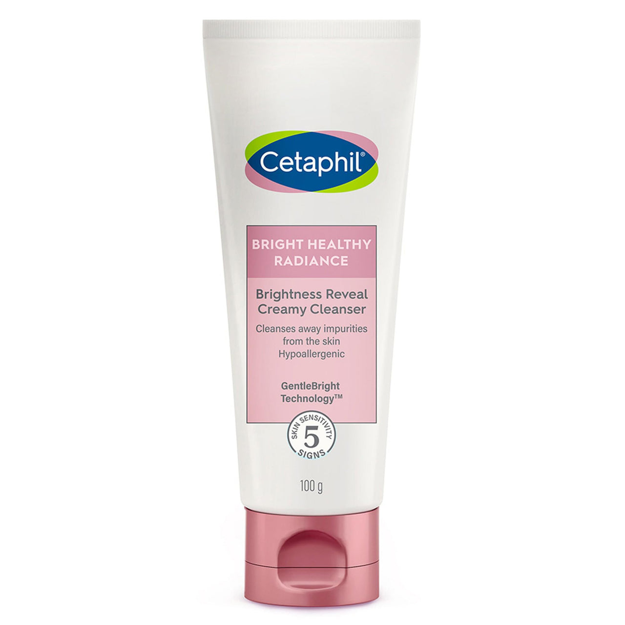 Cetaphil Brightness Reveal Creamy Cleanser - 100 g& Cetaphil Moisturising Cream for Face & Body, Dry to very dry skin, 80 gm