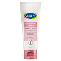 Cetaphil Brightness Reveal Creamy Cleanser - 100 g& Cetaphil Moisturising Cream for Face & Body, Dry to very dry skin, 80 gm