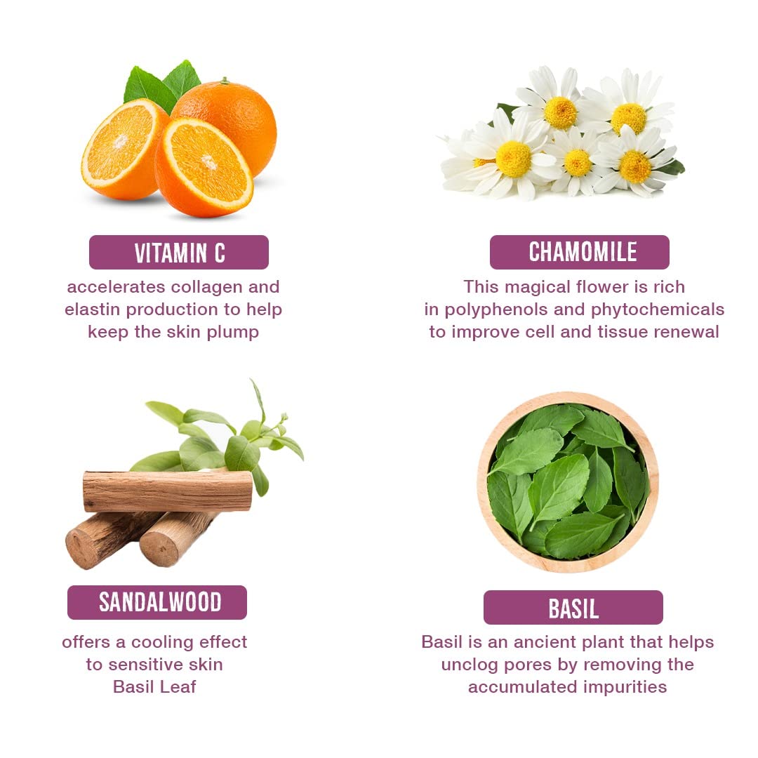 Khadi Mauri Herbal Vitamin C Face Wash With Powerful Cleanser, Brightens Complexion, Boosts Skin Tone, 210 Ml