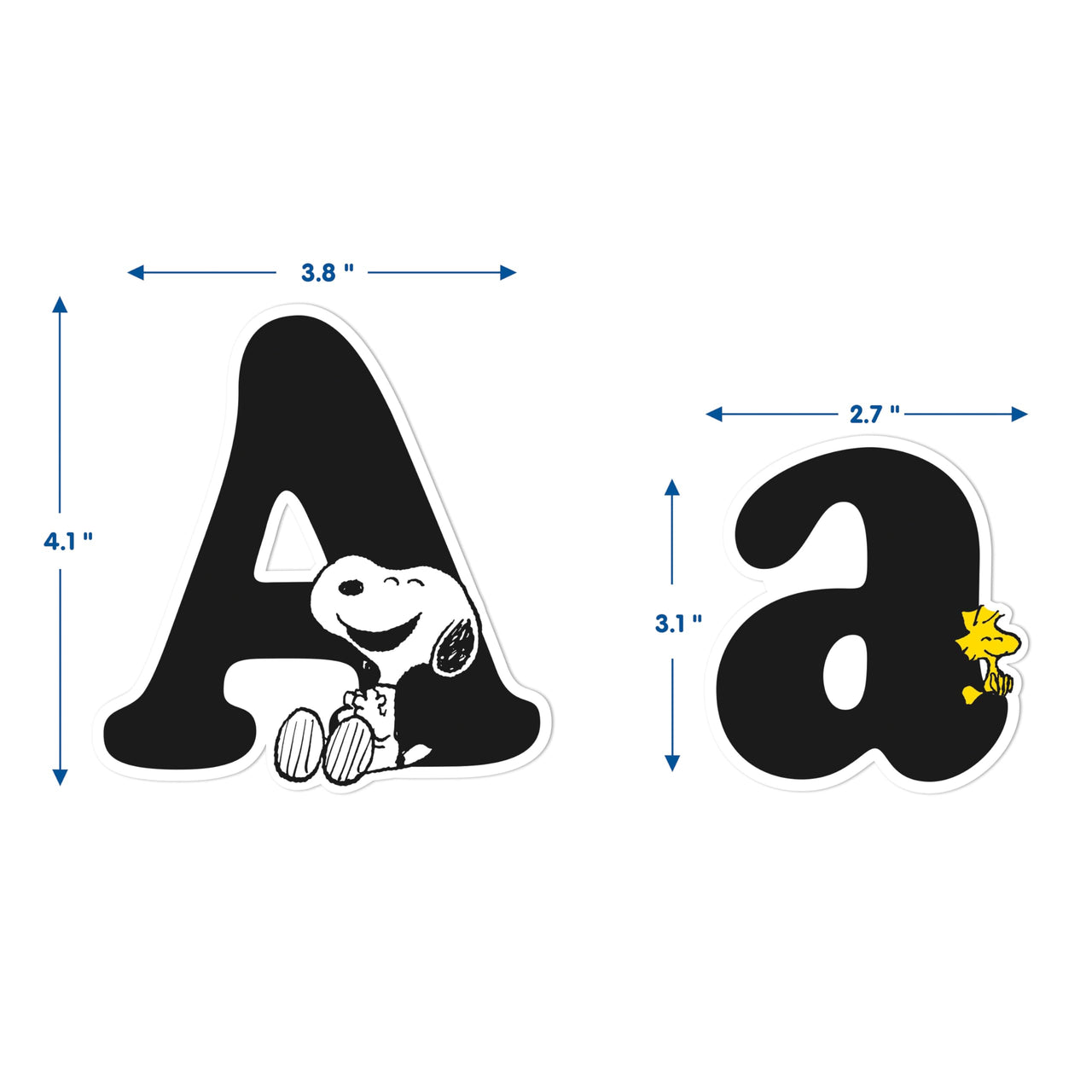 Eureka Peanuts Letter, Number, Punctuation Mark, and Symbol Classroom Decorations for Teachers, 4" H, 210 Pieces