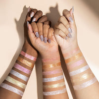 SHOPAAREL Body Glitter Powder, Body Shimmer, Luminous Finish, Silky Shimmer, Insanely Pigmented, Smudge Resistant, Crystal Glow-7 Gm (SH01)