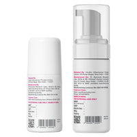 Cos-IQ Stretch Marks Removal Roll-On Serum for All Skin Types 40ml + F1 Brightening Intimate Wash for Women 100ml
