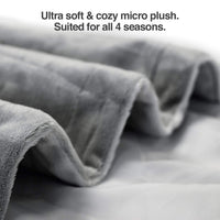 PetFusion Premium Dog Blanket, Cat Blanket | Ultra Soft Pet Blanket Available in Plush or Quilted, 2 Colors (Grey, Brown) | Perfect Blanket for Small Dogs & Large Dogs. 12 Month Warranty X-Large (60 x 48