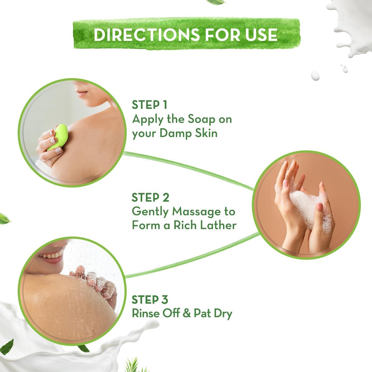 Mamaearth Neem Moisturizing Lotion Soap with Neem & Tea Tree for Skin Purification (Value Pack Of 8)-125 gX8 Units For Skin Protection|Soothes Inflammation|Deeply Cleanses|76% TFM Grade 1 Soap