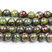 Dragon's  Blood Jasper Beads for Jewelry Making Energy Healing Crystals Jewelry Chakra Crystal Jewerly Beading Dragon Blood Jasper 8mm Supplies 15.5inch About 46-48 Beads