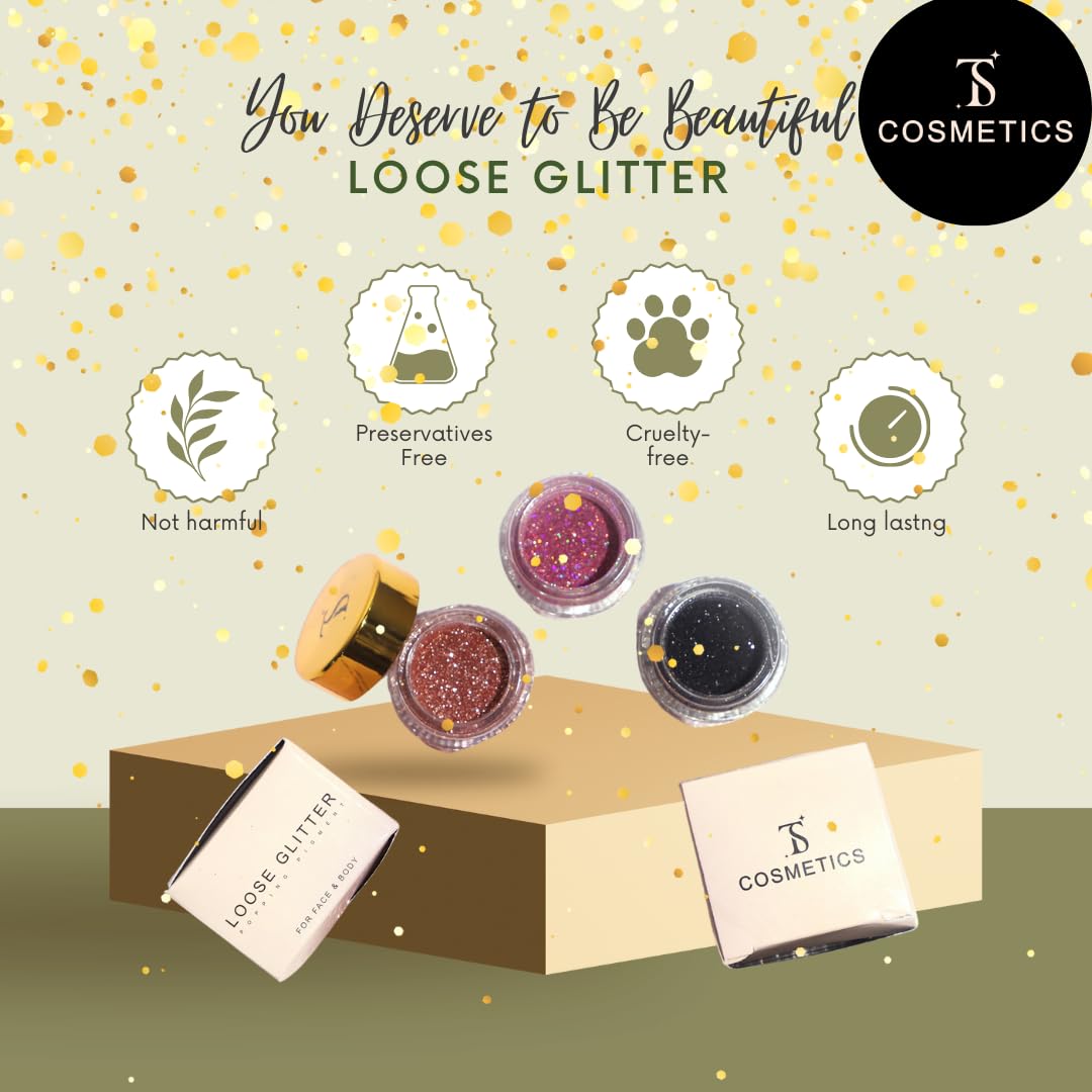 Loose Glitter Eyeshadow Powder Shiney Glitter (Moonlight)
