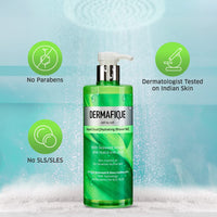 Dermafique Aqua Cloud Hydrating Shower Gel – 500ml, Body Wash for Women & Men, No Parabens/SLS/SLES,with Seaweed Extracts & Hyaluronic Acid, Suitable for Sensitive - Normal Skin | Dermatologist Tested