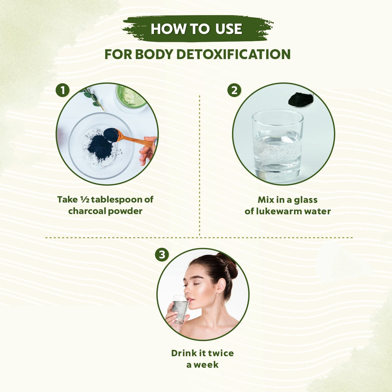 INDUS VALLEY 100% Natural Activated Charcoal Powder Ideal for Skin Removes Dead Skin, Impurities, Detoxifies Skin - (100g)