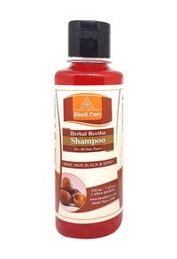 Khadi Pure Herbal Reetha Shampoo/Hair Cleanser, 210 ml,Red