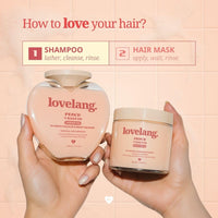 lovelang Peach + Biotin Shampoo | Hair Fall Control & Volume Boost | Strengthens Roots | Fruity Peach Scent | for All Hair Types | 230ml