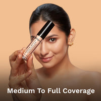 Pilgrim Full Coverage Dream Matte Liquid Concealer 7.3ml | Concealer for Dark Circles with Australian Kakadu Plum & Hyaluronic Acid | Crease resistance & Lightweight | All Day Coverage | Shade Ivory