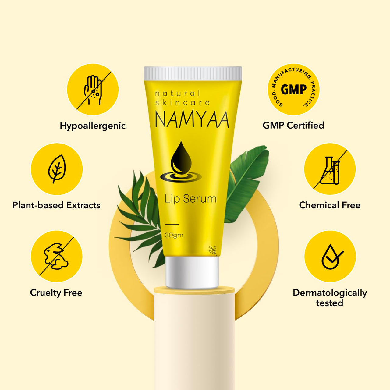 Namyaa Natural Lip Serum/Balm/Lightener/Moisturizer For Lip Lightening/Brightening/Toning/Moisturizing, 30 g