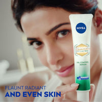 NIVEA Luminous Even Glow Oil Control Face Serum with Thiamidol (60X more effective than Vitamin C), Salicylic Acid, Hyaluronic Acid, Green Tree extracts for Dark Spots Reduction & Hydration| 10ml