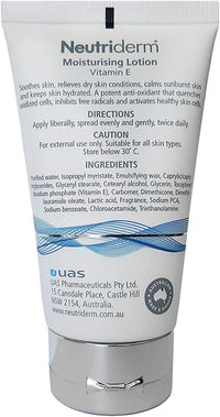 Neutriderm Moisturizing Lotion, Nourishing & Soothing Skin Moisturizer, Long-Lasting & Hydrating Body Lotion and Facial Moisturizer, 125ml (Pack of 2)