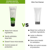 Nourish Mantra- Cucumber Mint Upvan Face Wash (100 ml) | Powered with Vitamin C, Cucumber and Niacinamide | Face Wash For All Skin Types | Paraben & SLSSLES Free (100 ml (Pack of 1), Cucumber Mint)