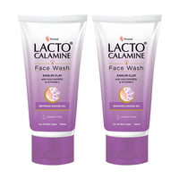 Lacto Calamine Face Wash For Oily Skin |100ml each- Pack of 2 | Kaolin Clay, Niacinamide & Vitamin E | Facewash Reduces Excess Oil, Controls Pimples, Blackheads & Whiteheads |Face wash For Women & Men