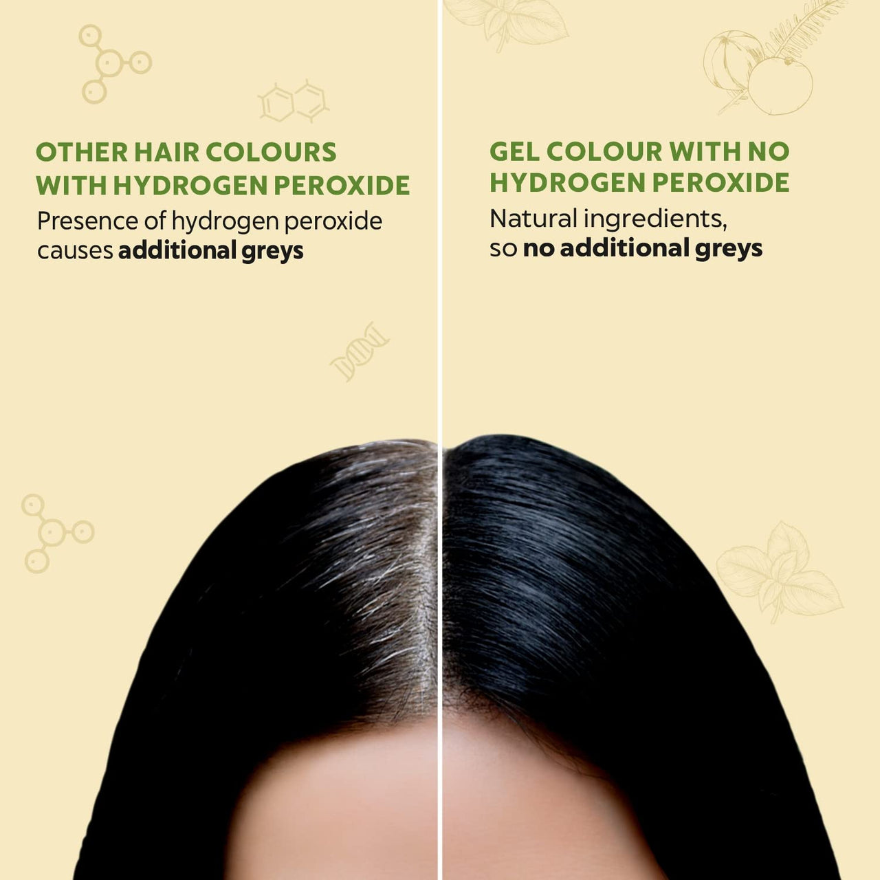 INDUS VALLEY Damage Free Natural Gel Hair Colour For Women|Ammonia & Ppd Free Organic Hair Colour With 100% Grey Coverage, Long Lasting Conditioning Hair Color|Black 1.0-Pack Of 3 (3X220 = 660 Ml)