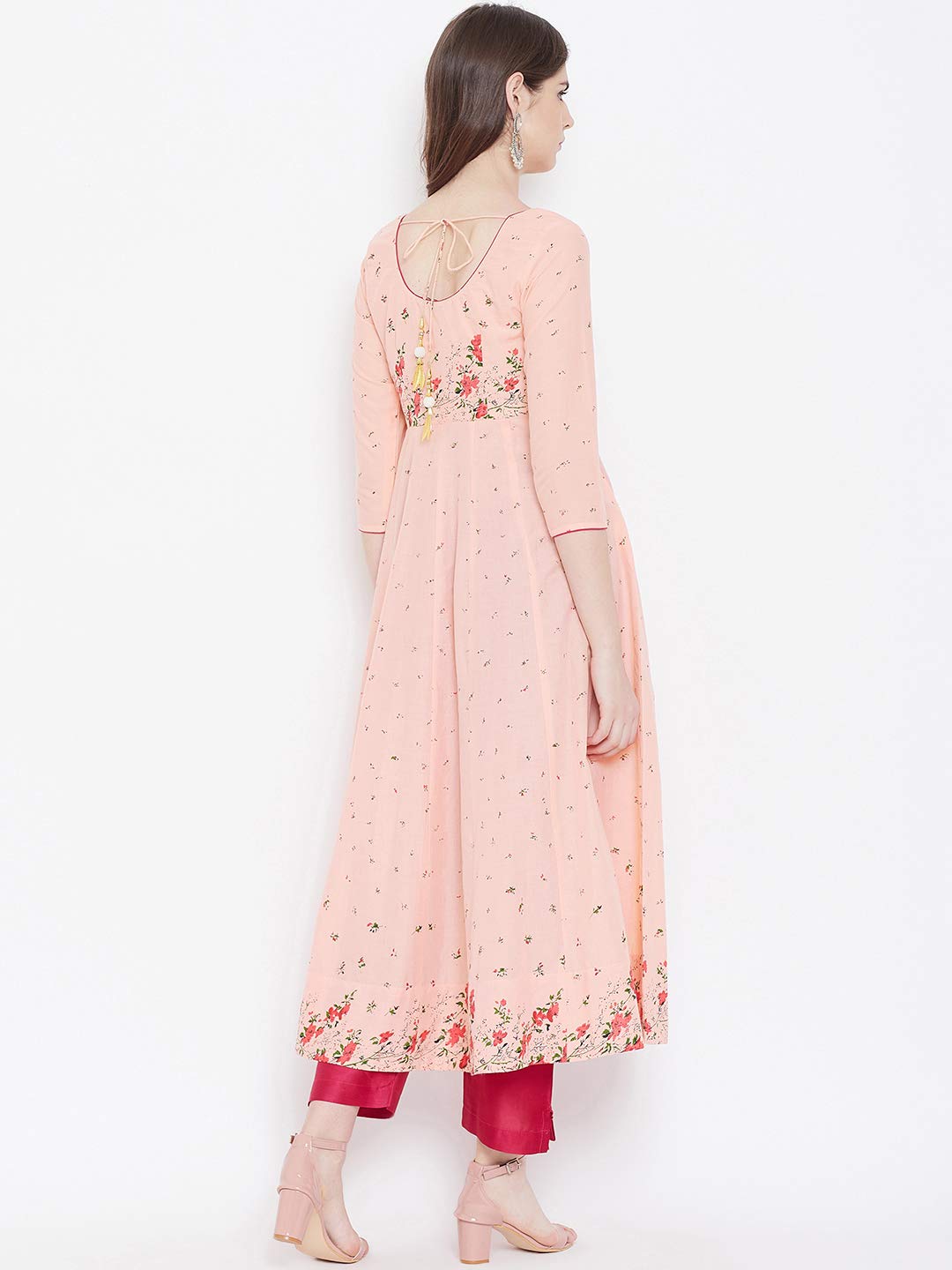 Poshak Hub Women's  Cotton Anarkali Kurta