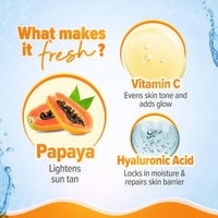 Aqualogica Glow+ Dewy Sunscreen SPF 50 PA++++ with Papaya & Vitamin C | For Dry, Sensitive, Oily & Combination Skin | UVA/B & Blue Light Protection | Travel Friendly | For Men & Women | 30g