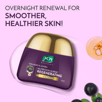 Joy Night Cream with Collagen, Jojoba, Shea Butter & Gotu Kola For Overnight Skin Repair | Ultra Light & Non Greasy Face Cream for Renewing Tired Skin & Prevent Premature Ageing 50ml