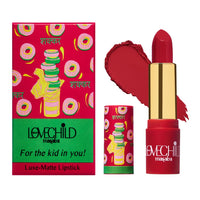 LoveChild Masaba - Twisted - Luxe Matte Lipstick, Keeps Lips Moisturised, Long lasting, Cherry Red, Bullet Matte Lipstick, 4ML