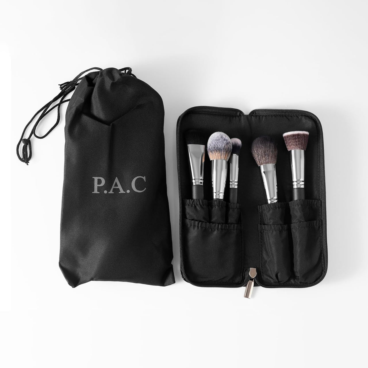 PAC Cosmetics Face Series (5 Brushes) Best Face Makeup Brushes For Foundation, Concealer, Blush, Bronzer, and Setting Powder Application and Blending