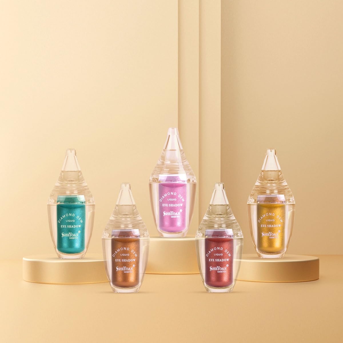 Shryoan Diamond Dew Matte Liquid Eyeshadow | Highly Pigmented Eyeshadow With Radiant Shimmer Finish | Non-Transfer, Instant Dry, Long Wearing Eyeshadow (5ml) (Shade-01)