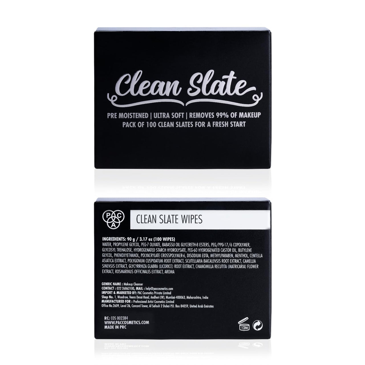 PAC Clean Slate Wipes