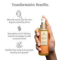 Shankara Organic Sweet Almond Oil, Cold-Pressed, Chemical-Free, Vitamin-Rich Moisturizer for Skin and Hair, Natural Almond Oil for Men and Women, 100ml