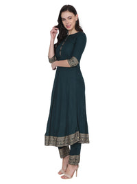 VASTRAMANIAA Women's  Rayon Kurta Palazzo Ethnic Set