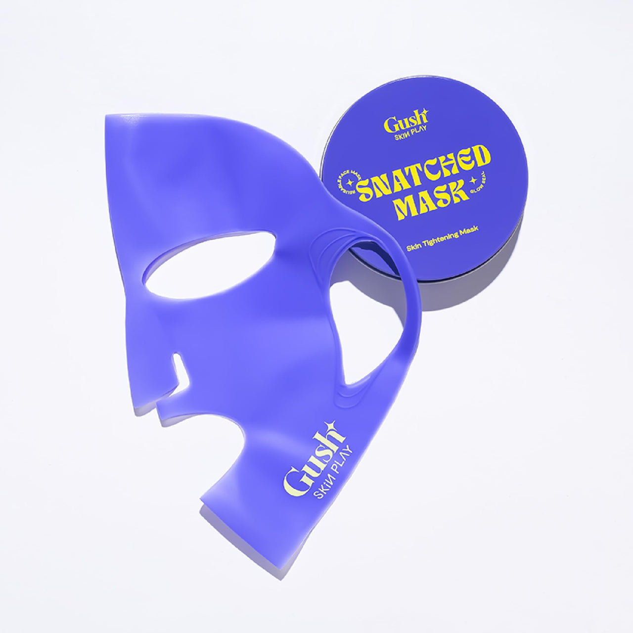 Gush Beauty Snatched Mask Reusable Silicone Sheet Mask | Eco-Friendly & Customizable Skincare | Enhances Product Absorption & Locks in Moisture | Comfortable & Durable Design | 1 Count