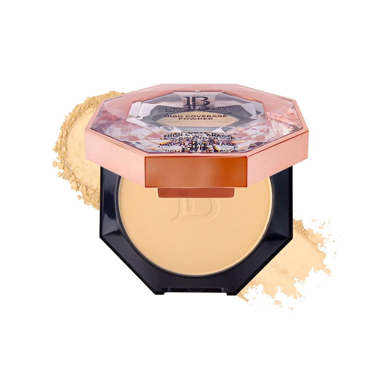 Lakyou Beauty Diamond High Coverage Compact Powder 15g | Full Coverage | Matte Finish | Pore-Minimizing | SPF 30 | Long-Lasting | Lightweight | Oil-Control | Portable (02(Soft Ivory), 15g)