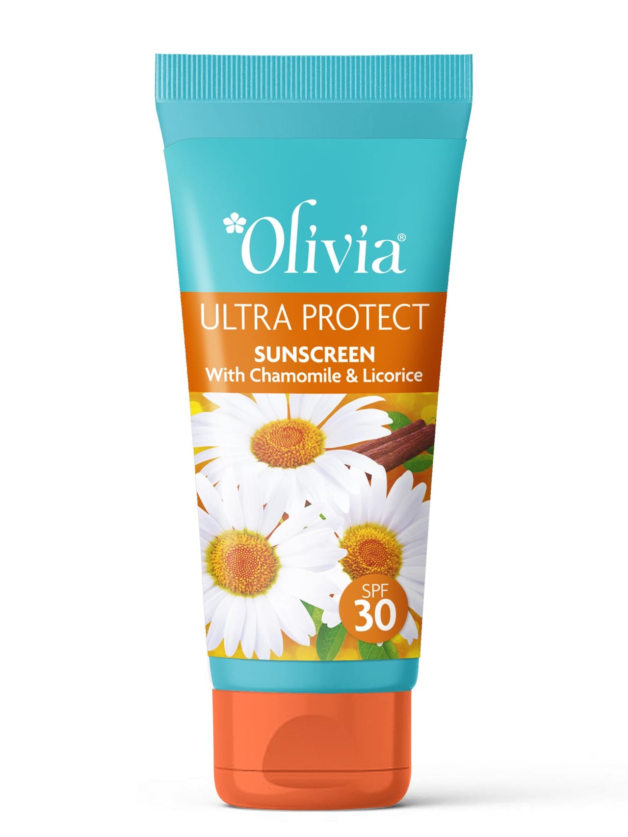Olivia Sunscreen SPF 30 with UVA, UVB Protection | Sun Screen for Even-Toned Glowing Skin | No White Cast | Ultra Protect++ Sunscreen for Oily & Combination Skin | For Men & Women | 100g