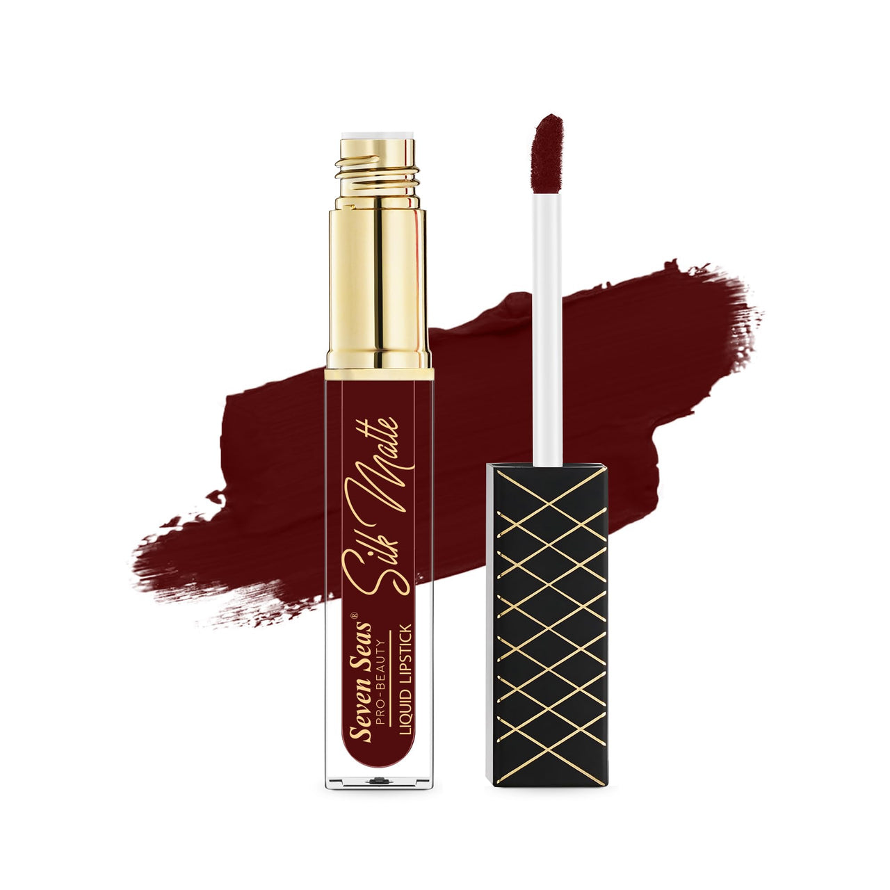 Seven Seas Silk Matte Liquid Lipstick | Long Lasting and Waterproof Liquid Lipstick for Women (Chestnut Rose 2, 7ml)
