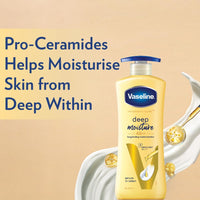 Vaseline Deep Moisture Serum In Lotion, 400 ml | Enriched with Glycerin for Nourished Soft Skin
